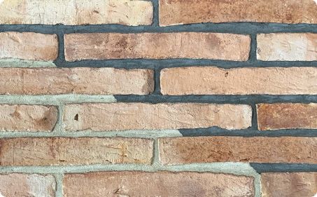 white clay bricks exposed wall